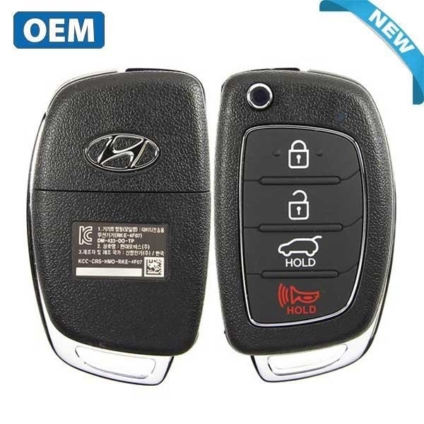 Hyundai OEMNEWRemote Flip Keys2013-2016 SANTA FE KOREAN MARKET 4B HATCH PN 95430-2W100 FCCRKE-4F07 RFK-HY-2W100KOREAN